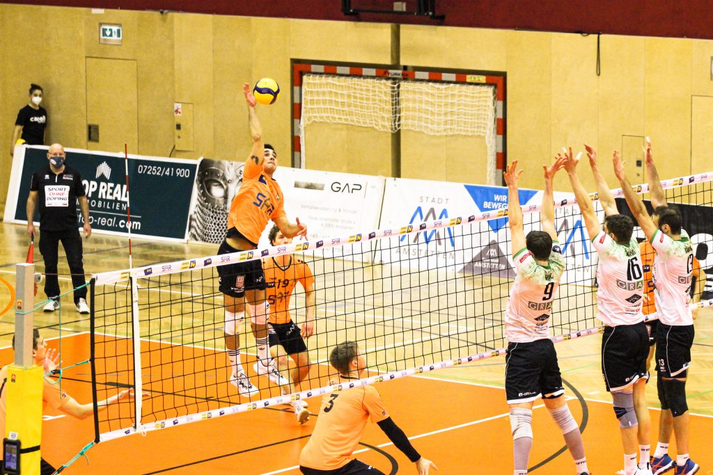 Austrian Volley League 21/22 - VCA Amstetten NÖ vs UVC Holding Graz - 02/03/2022 - Credit: Peter Maurer