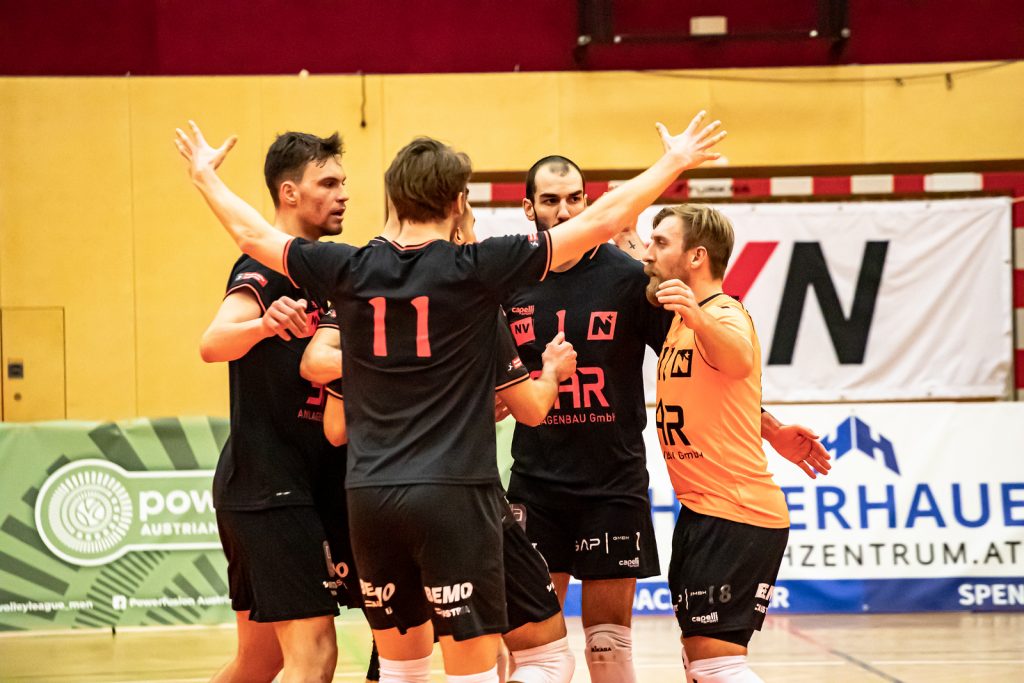 Viertelfinal-Playoff Austrian Volley League Men 2022/23 - VCA Amstetten NÖ vs UVC McDonalds Ried/Innkreis - Fotos: Peter Maurer/VCA
